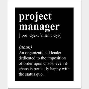 Funny Project Manager Definition Posters and Art